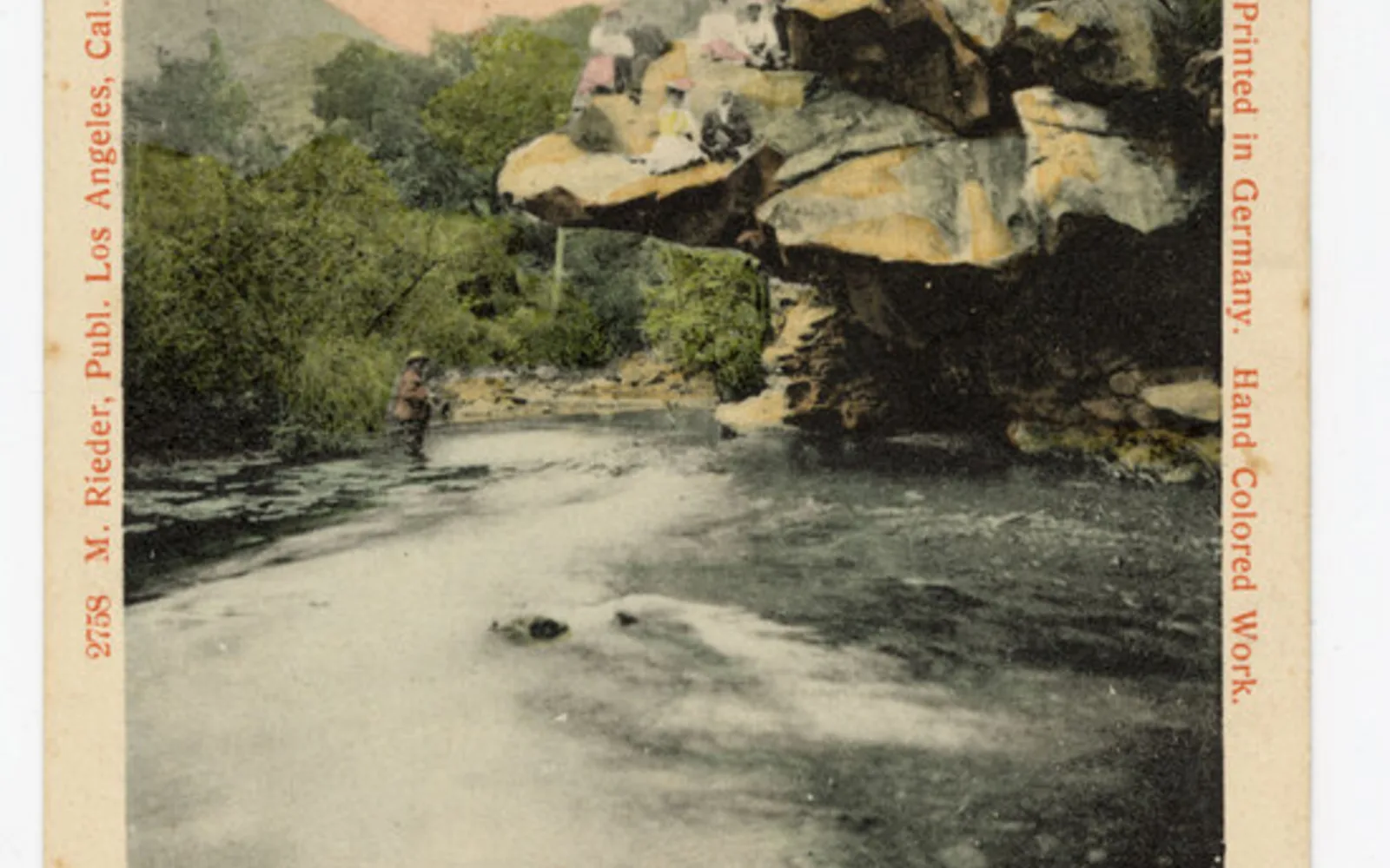 Historical photograph of Matilija Hot Springs in California from 1905 showing the natural thermal waters and spa facilities